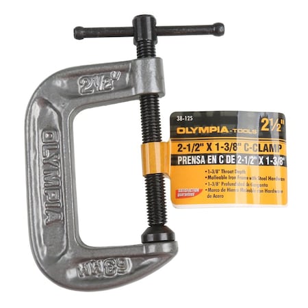 Olympia Tools C-CLAMP MALBL IRN 1.37""D 38-125